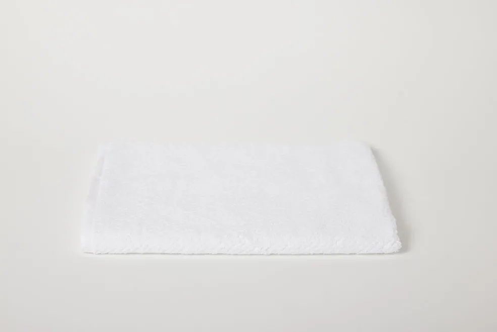 Air Weight Organic Hand Towel Alpine White
