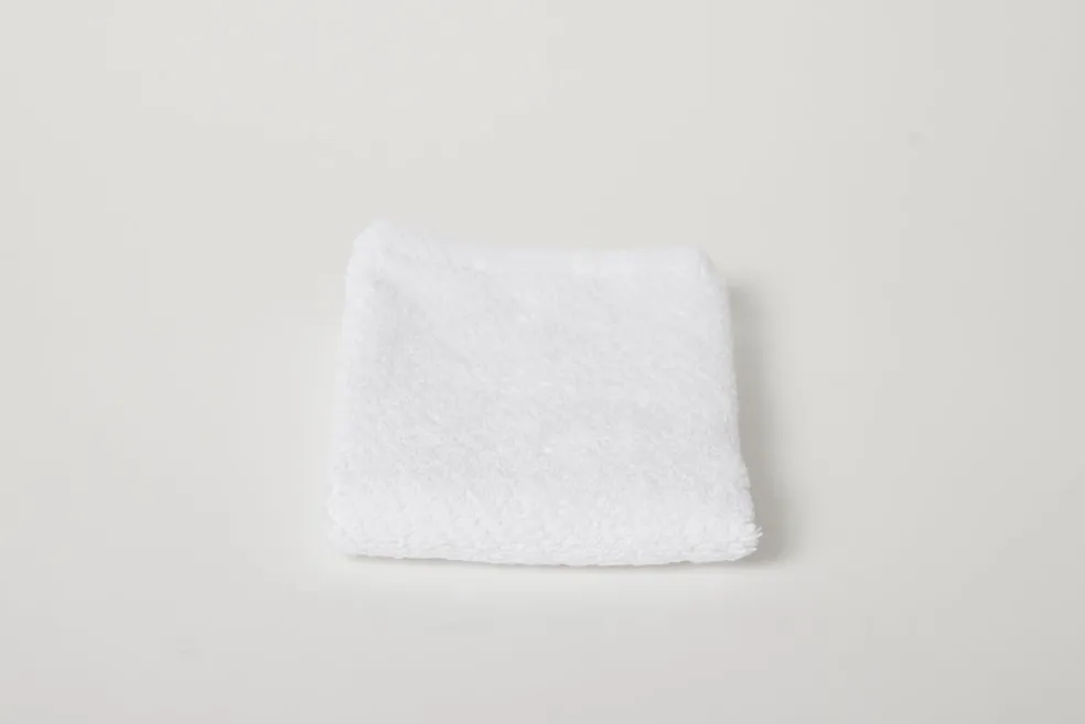 Air Weight Organic Wash Cloth Alpine White