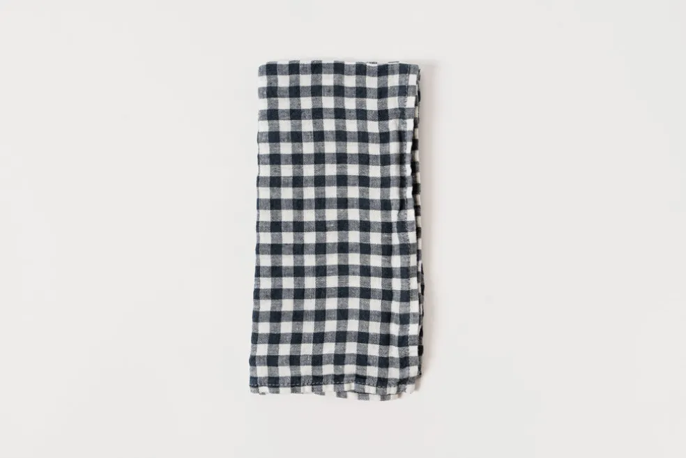 Anthracite Gingham Napkin