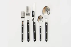 Black 5 Pc Bistrot Flatware