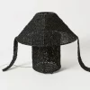Black Crochet Lamp
