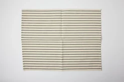 Black Off White Thin Stripe Placemat