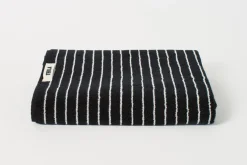 Black Stripes Bath Towel