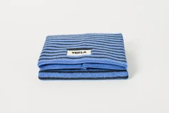 Blue and Black Bath Mat
