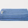 Blue and Black Bath Towel