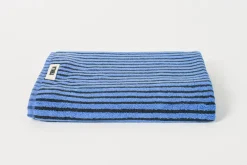 Blue and Black Bath Towel