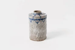 Blue Patterned Vase A.