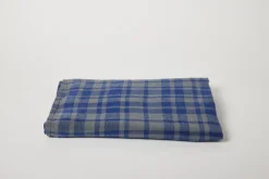 Blue Plaid 63 x 118 Tablelcoth