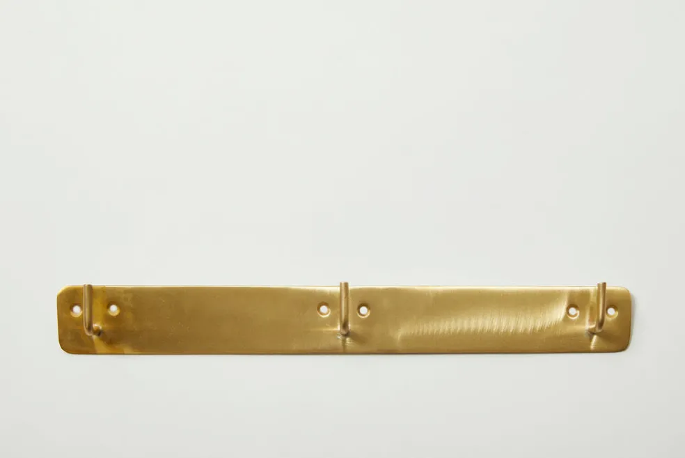 Brass Plate Triple Hook