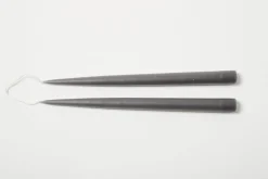 Charcoal 13" Taper Candle