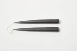 Charcoal 9" Taper Candle
