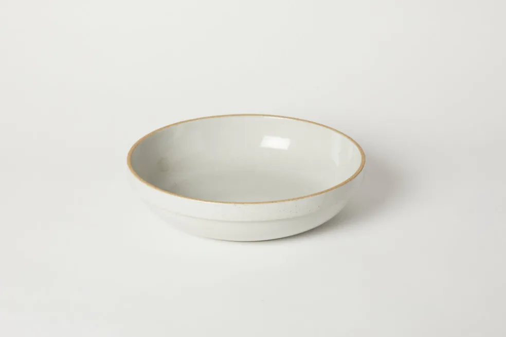 Gloss Grey Large Rounded Bowl