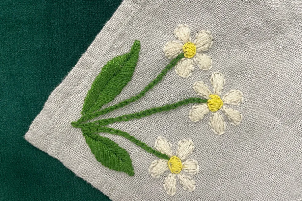 Hand Stitching Napkin Workshop