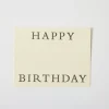 Happy Birthday No. 9 - Single Card Creme