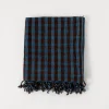 Indigo / Brown Check Kitchen Towel