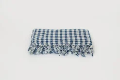 Indigo Gingham Tablecloth