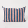 Indu Indigo Hand Block-printed Linen Pillow