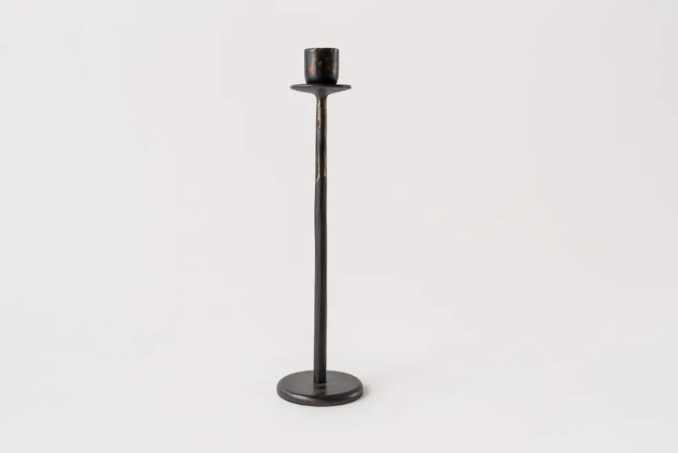 Medium Iron Tapered Candle Holder