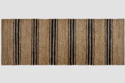 Natural & Indigo River Ticking Runner 3'x8'