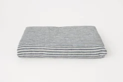 Navy Black Stripes 55 x 98 Tablecloth