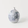 Nhãn Bud Vase G - Tea Dust with Moss