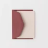 Pack of 5 Mini Cards and 5 Mini Envelopes - Peach and Bordeaux
