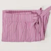 Purple Pink Stripes Cotton Poplin Pyjamas Pants Medium