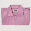 Purple Pink Stripes Cotton Poplin Pyjamas Shirt Medium
