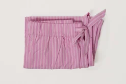 Purple Pink Stripes Cotton Poplin Pyjamas Pants Medium
