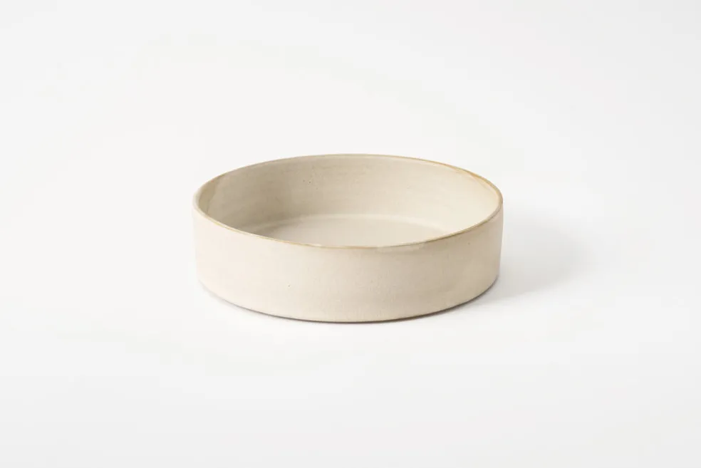Shallow Bowl Medium, Matte White