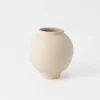 Small Moon Jar Vase Blush Crackle