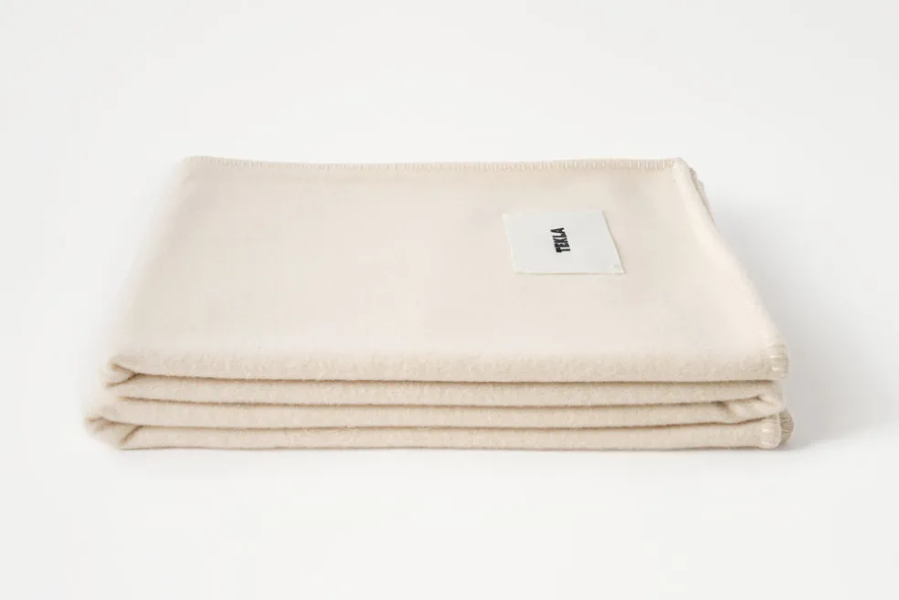 Snow Lambswool Blanket