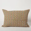 Tanya Square Patterned Hand Block-printed Linen Pillow