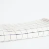 TPE Tablecloth Natural with Navy Grid