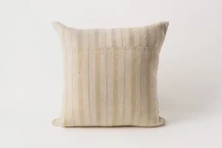 Vintage Grain Sack Pillow 18 x 18 M.
