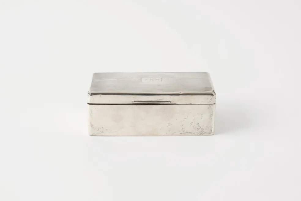 Vintage Sterling Silver Box A.